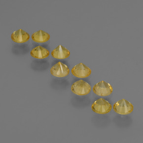Achetez naturel 2.50ct Jaune foncé Saphir gems, Coupe roude, En provenance Tanzanie chez GemSelect. En stock, livraison internationale!