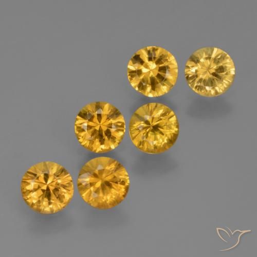 Shop natural 2.27ct Orange doré profond Saphir gems, Tour, from Tanzanie at GemSelect. In stock, global shipping!
