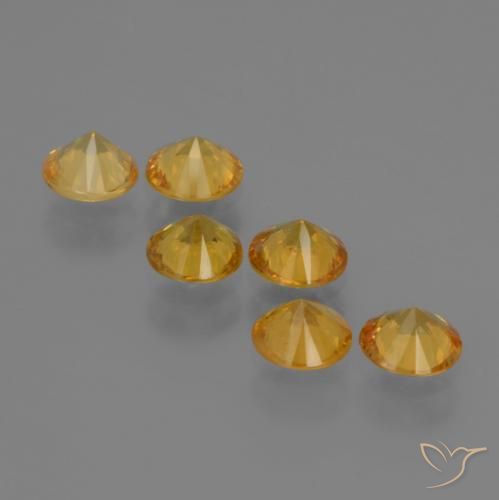 Shop natural 2.27ct Orange doré profond Saphir gems, Tour, from Tanzanie at GemSelect. In stock, global shipping!