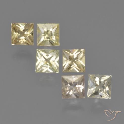 Shop natural 1.60ct Jaune clair Saphir gems, Carré, from Tanzanie at GemSelect. In stock, global shipping!