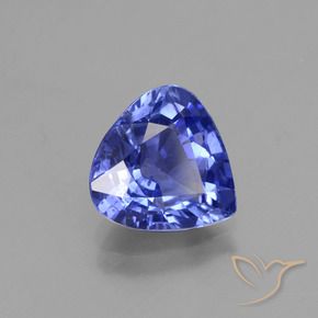 Saphir Violet foncé Bleu naturelle En forme de poire, 2.27 ct, VS