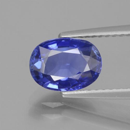 Saphir Bleu foncé naturelle Coupe ovale, 2.12 ct, VS