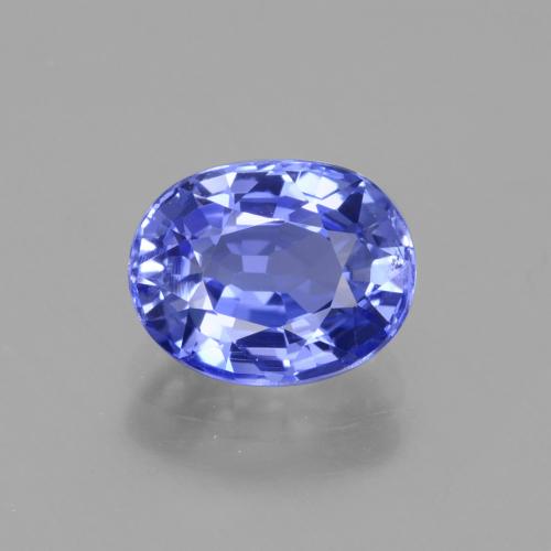 Saphir Violet foncé Bleu naturelle Coupe ovale, 2.14 ct, VS