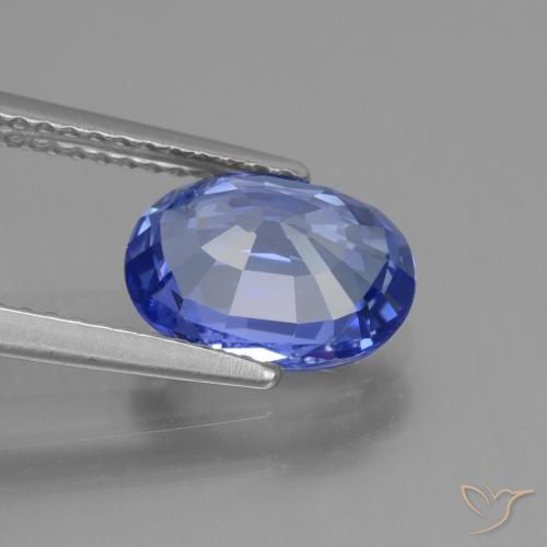 Saphir Bleu pourpre profond naturelle ovale, 2.67 ct, VVS-VS