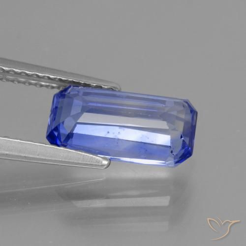 Saphir Bleu pourpre profond naturelle Octogone / coupe Émeraude, 2.98 ct, VS