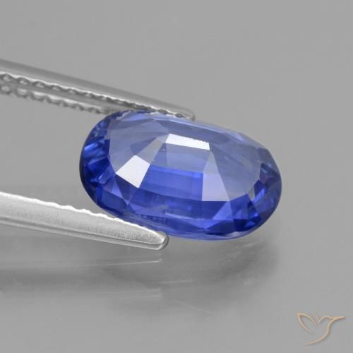 Saphir Bleu pourpre profond naturelle ovale, 2.69 ct, VS