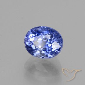 Saphir Bleu bleuet léger naturelle ovale, 2.71 ct, VS