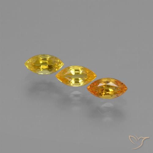 Shop natural 1.27ct Orange vif Saphir gems, Marquise, from Tanzanie at GemSelect. In stock, global shipping!