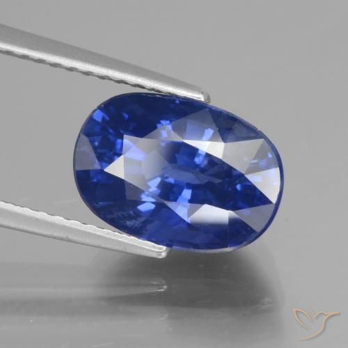Saphir Bleu Barbeau naturelle ovale, 4.81 ct, VS