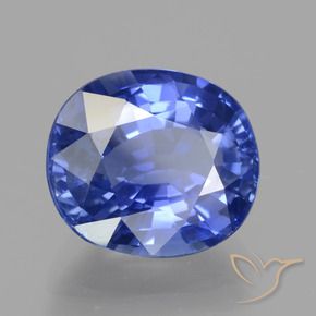 Saphir Bleu Barbeau naturelle ovale, 5.67 ct, VS