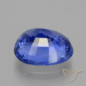 Saphir Bleu Barbeau naturelle ovale, 5.67 ct, VS