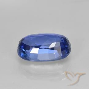 Saphir Bleu Barbeau naturelle ovale, 5.07 ct, VS
