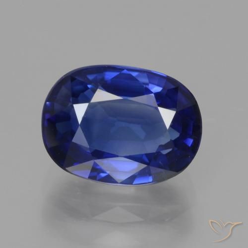 3.34ct Naturel Bleu royal Saphir, ovale, VS