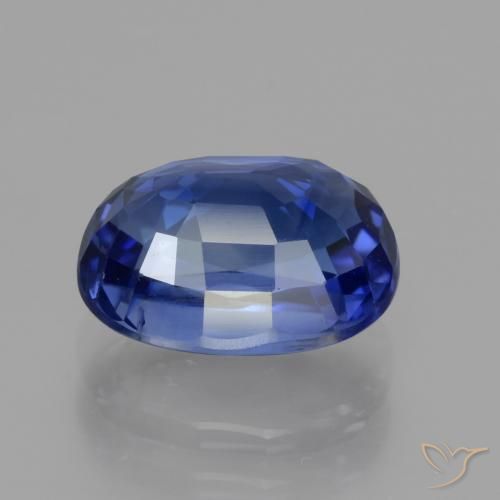 Saphir Bleu royal naturelle ovale, 3.34 ct, VS