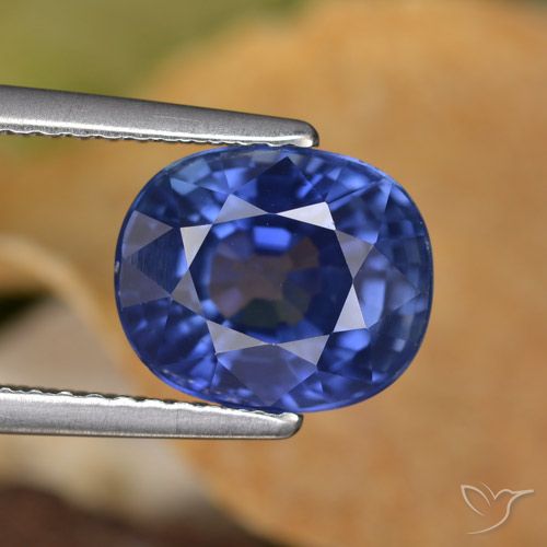 3.80ct Naturel Bleu Barbeau Saphir, ovale, VS