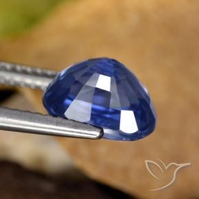 Saphir Bleu Barbeau naturelle ovale, 3.80 ct, VS