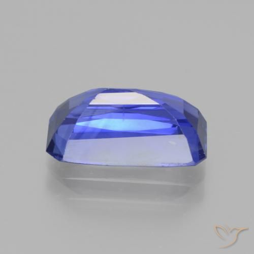 Saphir Violet foncé Bleu naturelle Octogone / coupe Émeraude, 3.76 ct, VS
