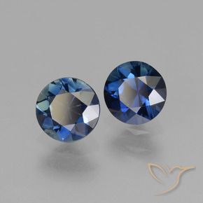 Achetez naturel 1.30ct Bleu minuit Saphir gems, Coupe roude, En provenance Madagascar chez GemSelect. En stock, livraison internationale!
