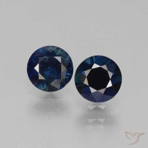 1.16ctw Naturel Bleu foncé Saphir, Tour, VS