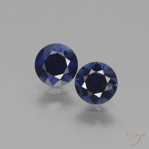 1.01ctw Naturel Bleu foncé Saphir, Tour, VS
