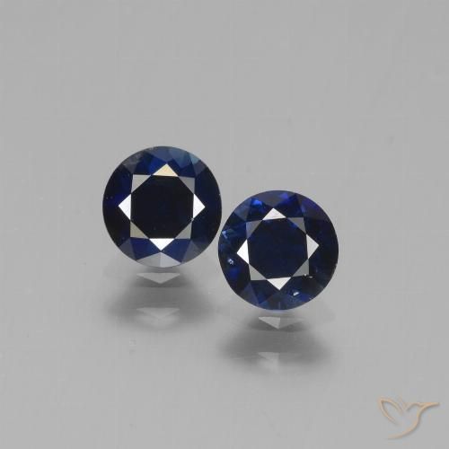 1.07ctw Naturel Bleu foncé Saphir, Tour, VS
