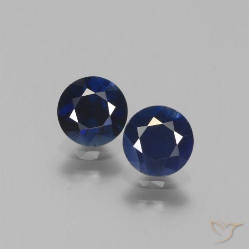 1.31ctw Naturel Bleu marine Saphir, Tour, VS
