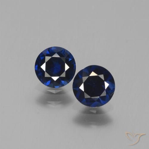 1.21ctw Naturel Bleu foncé Saphir, Tour, VS