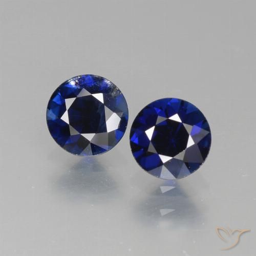 1.31ctw Naturel Bleu foncé Saphir, Tour, VS-SI