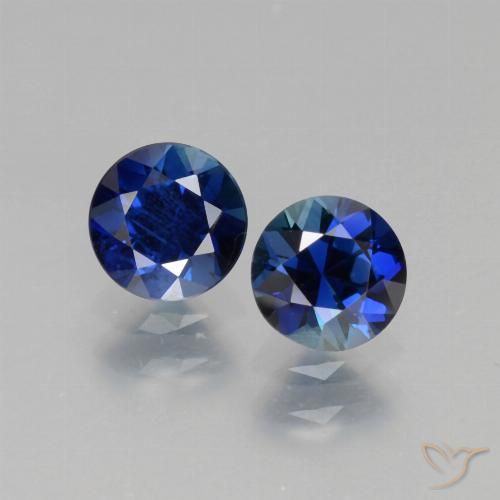 1.29ctw Naturel Bleu foncé Saphir, Tour, VS