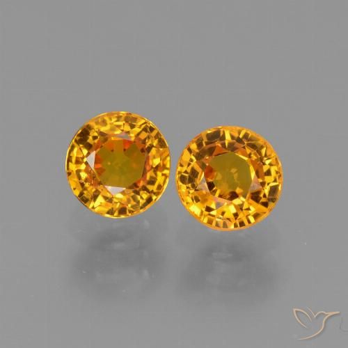 1.38ctw Naturel Doré-orange foncé Saphir, Tour, VS
