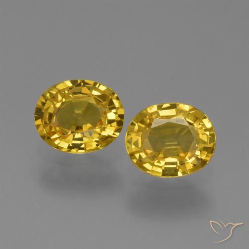 1.49ctw Naturel Doré Saphir, ovale, VS