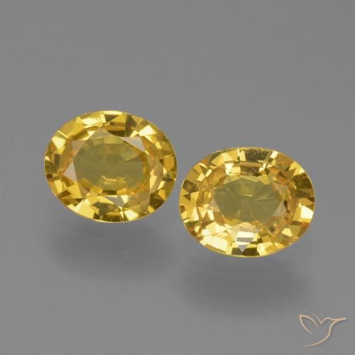 1.23ctw Naturel Doré Saphir, ovale, VS