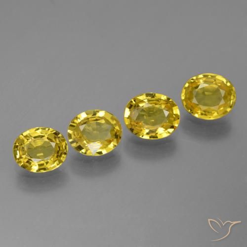 Shop natural 2.94ct Jaune moyen Saphir gems, ovale, from Tanzanie at GemSelect. In stock, global shipping!