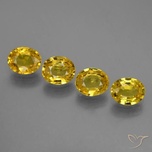 Shop natural 2.92ct Jaune moyen Saphir gems, ovale, from Tanzanie at GemSelect. In stock, global shipping!