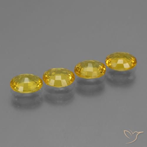 Shop natural 2.92ct Jaune moyen Saphir gems, ovale, from Tanzanie at GemSelect. In stock, global shipping!
