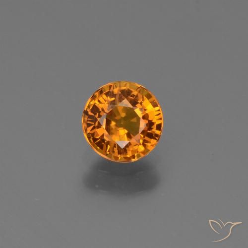 0.67ct Naturel Orange moyen-foncé Saphir, Tour, VS-SI