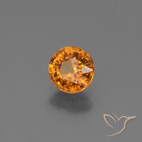 Saphir Orange moyen-foncé naturelle Tour, 0.67 ct, VS-SI