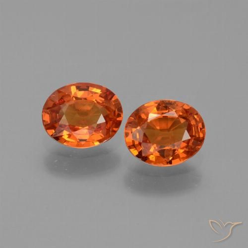 1.38ctw Naturel Ambre orange Saphir, ovale, VS