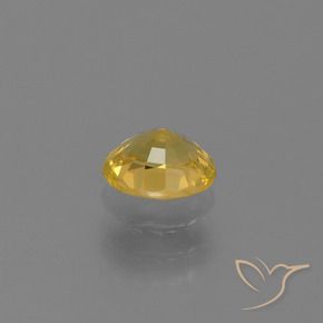 Saphir Doré naturelle ovale, 0.76 ct, VS