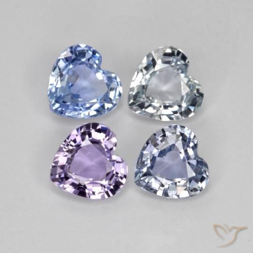 Shop natural 3.13ct Multicolore Saphir gems, Cœur, from Tanzanie at GemSelect. In stock, global shipping!