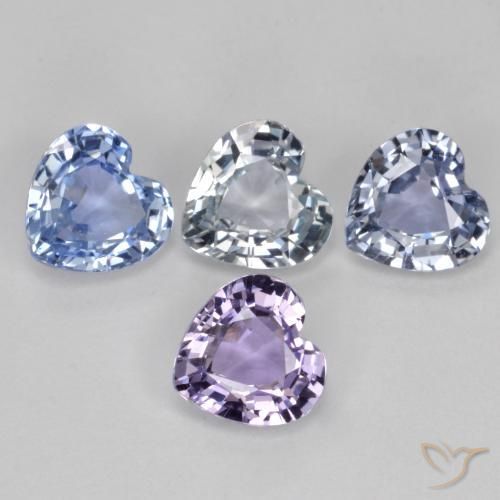 Shop natural 3.13ct Multicolore Saphir gems, Cœur, from Tanzanie at GemSelect. In stock, global shipping!