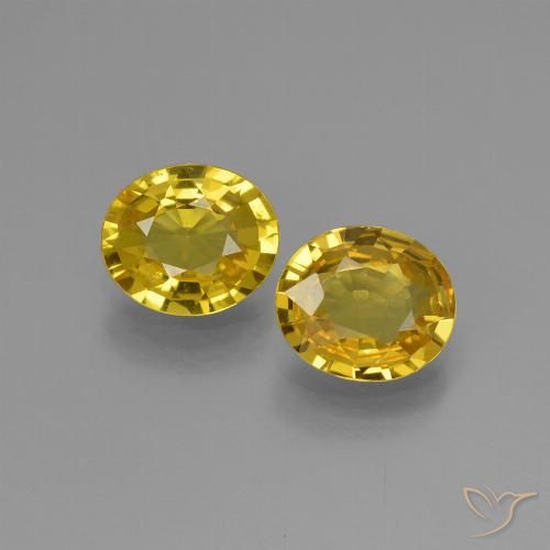 1.30ctw Naturel Jaune miel léger Saphir, ovale, VVS-VS