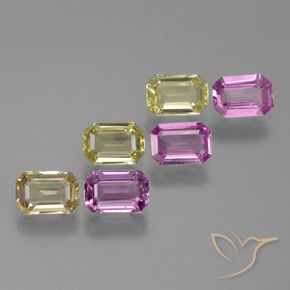 Shop natural 3.41ct Multicolore Saphir gems, Octogone / coupe Émeraude, from Tanzanie at GemSelect. In stock, global shipping!