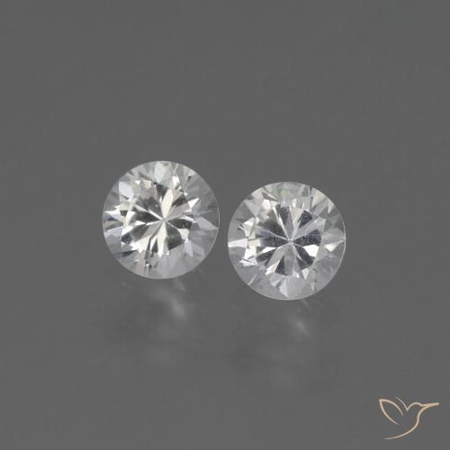 0.77ctw Naturel Blanc Saphir, Tour, VVS-VS