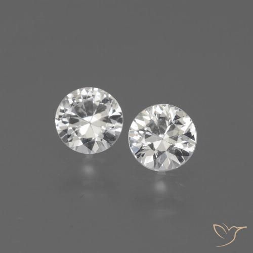 0.70ctw Naturel Blanc Saphir, Tour, VVS-VS
