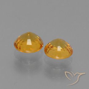 Shop natural 1.35ct Orange doré profond Saphir gems, Tour, from Tanzanie at GemSelect. In stock, global shipping!