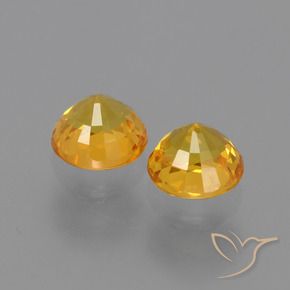 Shop natural 1.36ct Orange doré profond Saphir gems, Tour, from Tanzanie at GemSelect. In stock, global shipping!