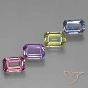 Shop natural 2.69ct Multicolore Saphir gems, Octogone / coupe Émeraude, from Tanzanie at GemSelect. In stock, global shipping!