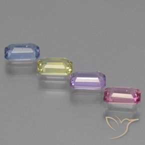 Shop natural 2.69ct Multicolore Saphir gems, Octogone / coupe Émeraude, from Tanzanie at GemSelect. In stock, global shipping!