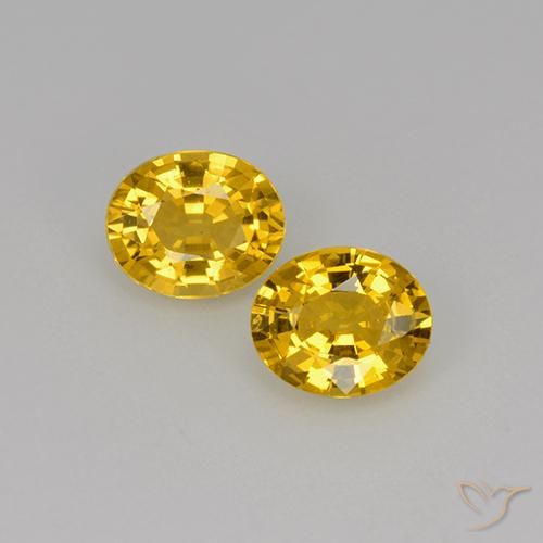 1.38ctw Naturel Doré Saphir, ovale, VS